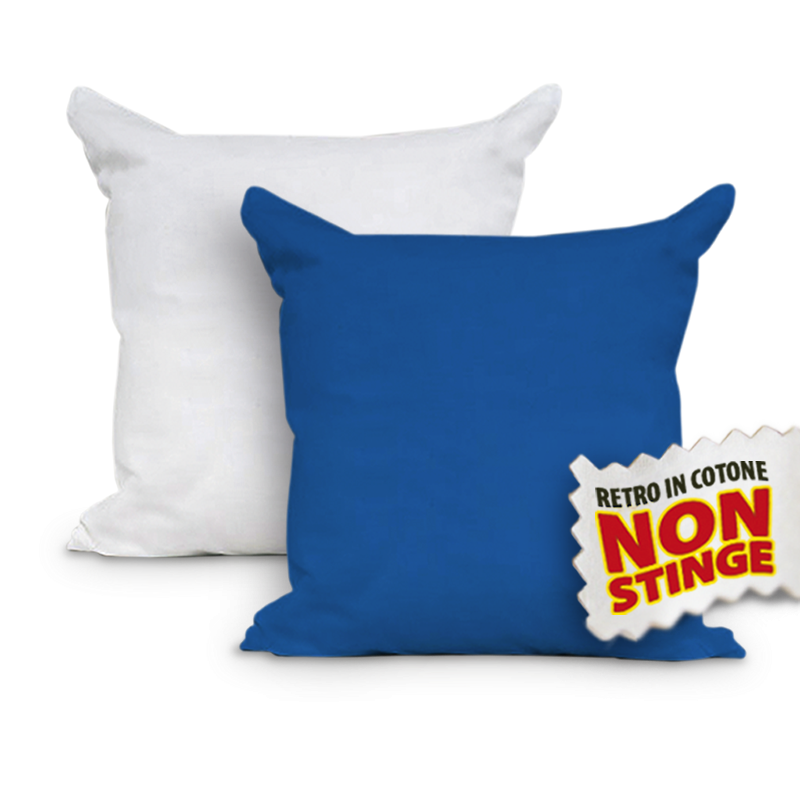 Cuscino quadrato blu personalizzato